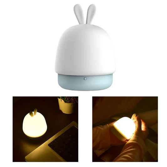 Lámpara mini de Conejo de Silicona - Decoración de hogar