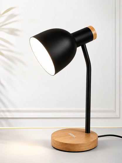 Lámpara de Escritorio Moderna LED-Y9872 | Base de Madera (Incluye Bombillo)