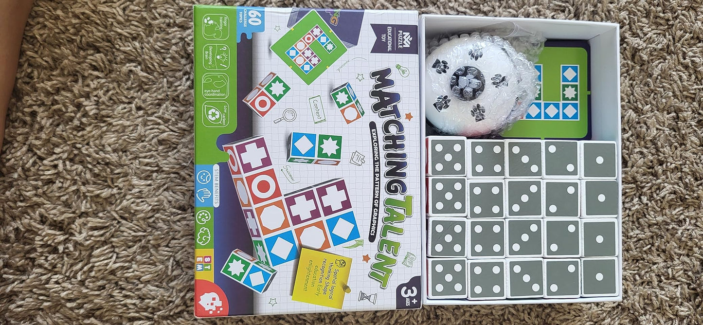 Juego de mesa Matching Talent - Lógica Espacial y Divertido Rompecabezas Educativo