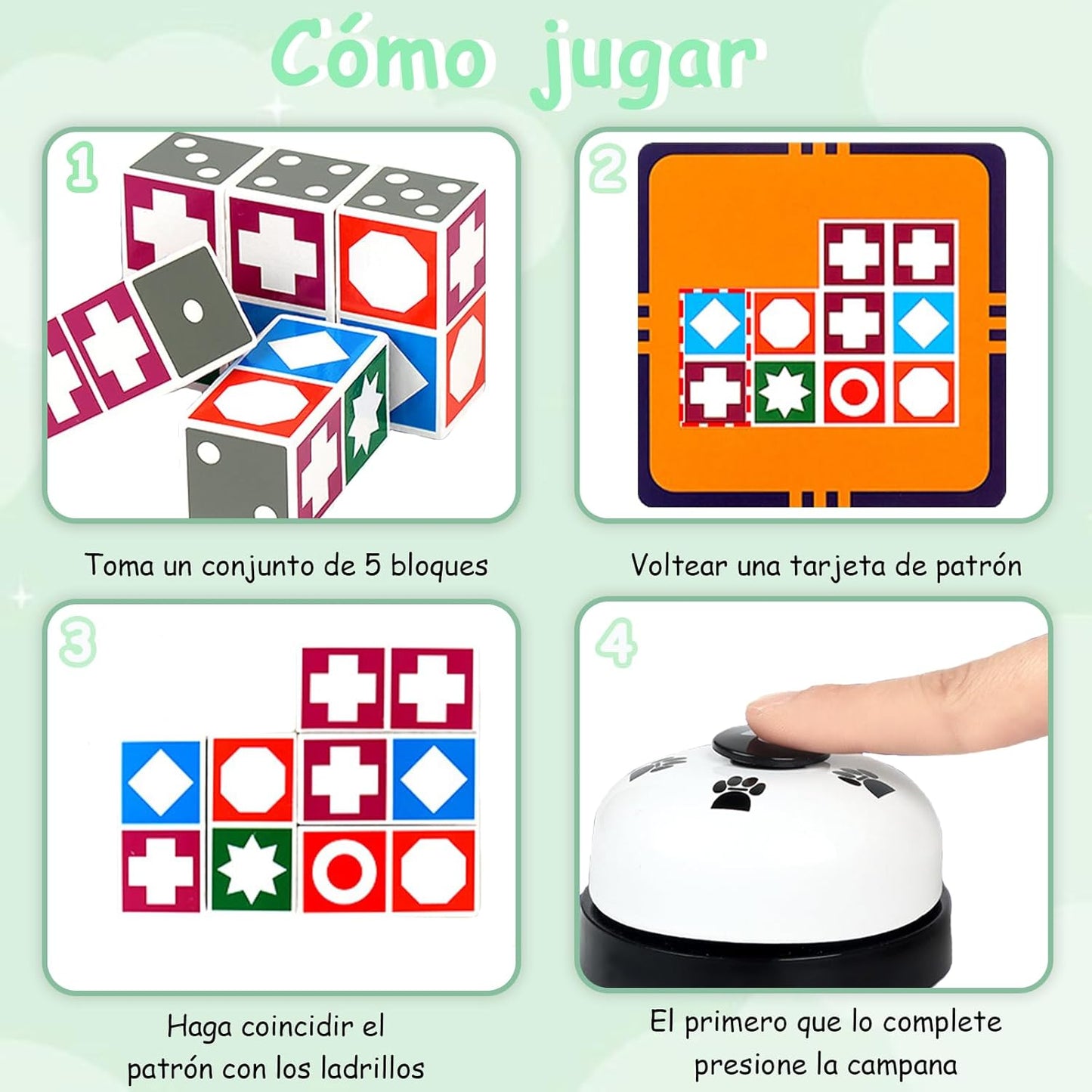 Juego de mesa Matching Talent - Lógica Espacial y Divertido Rompecabezas Educativo