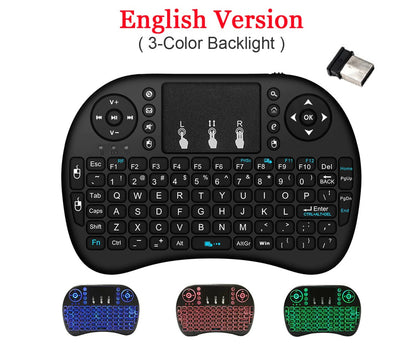 Mini Teclado Inalámbrico Retroiluminado con Touchpad | Navega, Escribe y Controla
