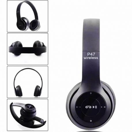 Diademas Inalámbricas P47 | Diseño Plegable y Conectividad Total Bluetooth 5.4