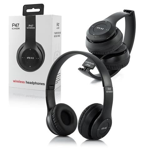 Diademas Inalámbricas P47 | Diseño Plegable y Conectividad Total Bluetooth 5.4