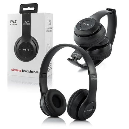 Diademas Inalámbricas P47 | Diseño Plegable y Conectividad Total Bluetooth 5.4