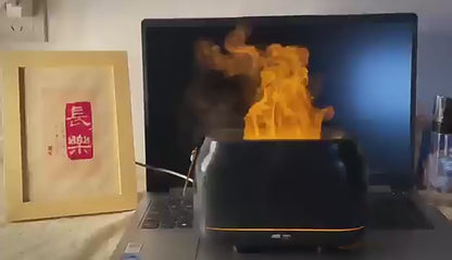 Humidificador y difusor de aromas con efecto de llama realista