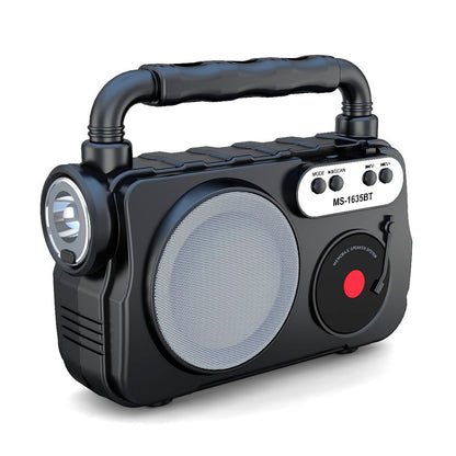 Parlante  MS-1635BT | Bluetooth, USB, SD, Radio FM + Linterna | Compacto y Potente (6W)