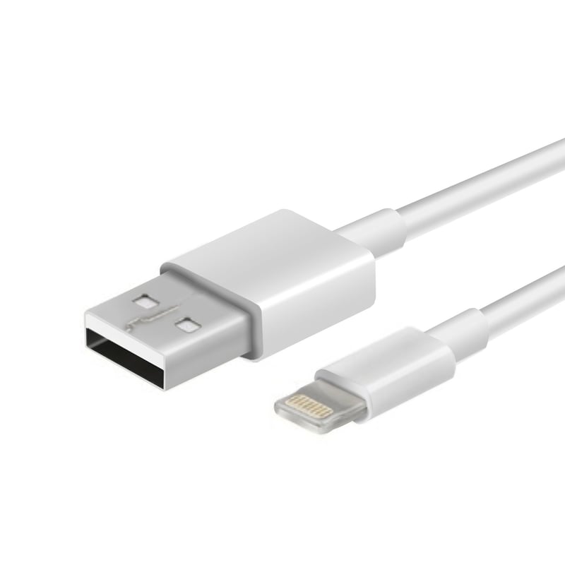 Cable de carga para celulares iPhone de 1 metro (Entrada Lightning)