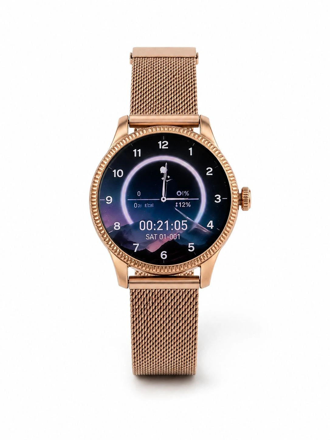 Smartwatch AMOR 2 | Reloj Inteligente AMOLED, Llamadas Bluetooth y Diseño Dorado Premium con 2 Correas