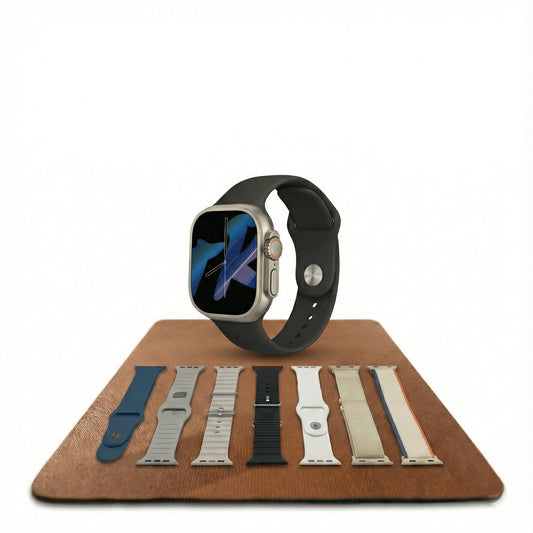 Smartwatch T1000 Ultra | Llamadas Bluetooth, Monitoreo de Salud 24/7 y 7 Correas Intercambiables