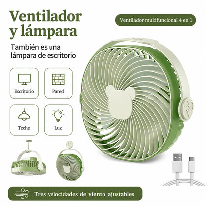 Mini Ventilador de Escritorio USB con luz INOTEK - Vista 4