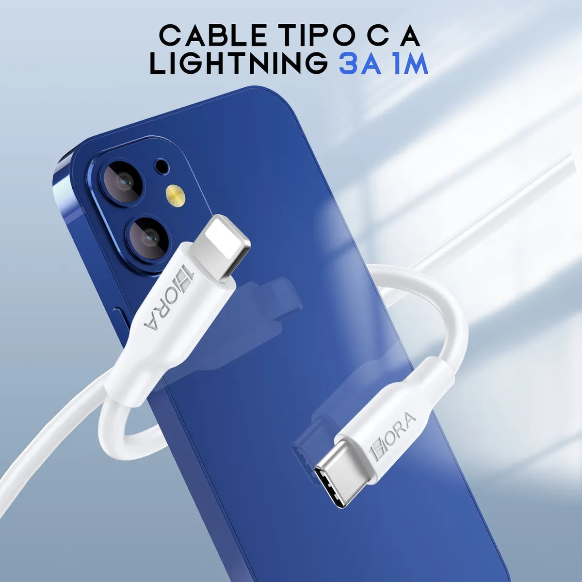 Cable USB-C a Lightning CAB258 de 1 Metro para iPhone
