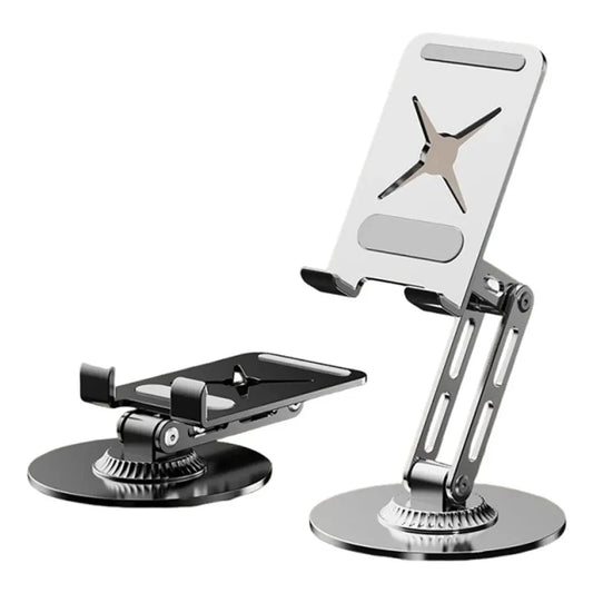 Soporte Plegable para Celular con Base Antideslizante Giratorio 360° Portátil para Oficina y Home Office